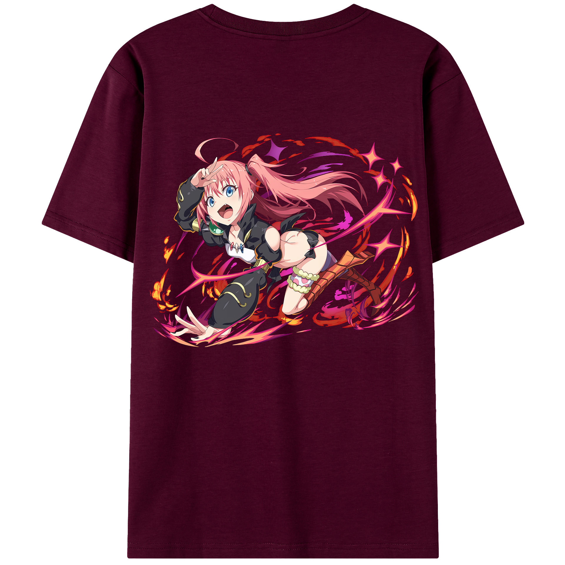 （画像用） 転スラ Regarding Reincarnated to Slime レディース半袖Tシャツ(バックプリント)